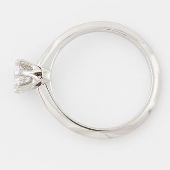 TIFFANY & CO. a 0.42 cts brilliant cut diamond ring.