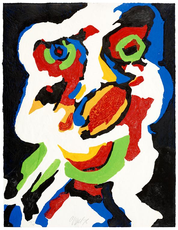 Karel Appel, "Musicien", ur:"Music Maestro please I".