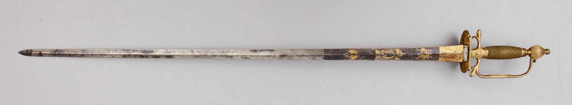 VÄRJA, CA 1840, sk infanteriofficersvärja.