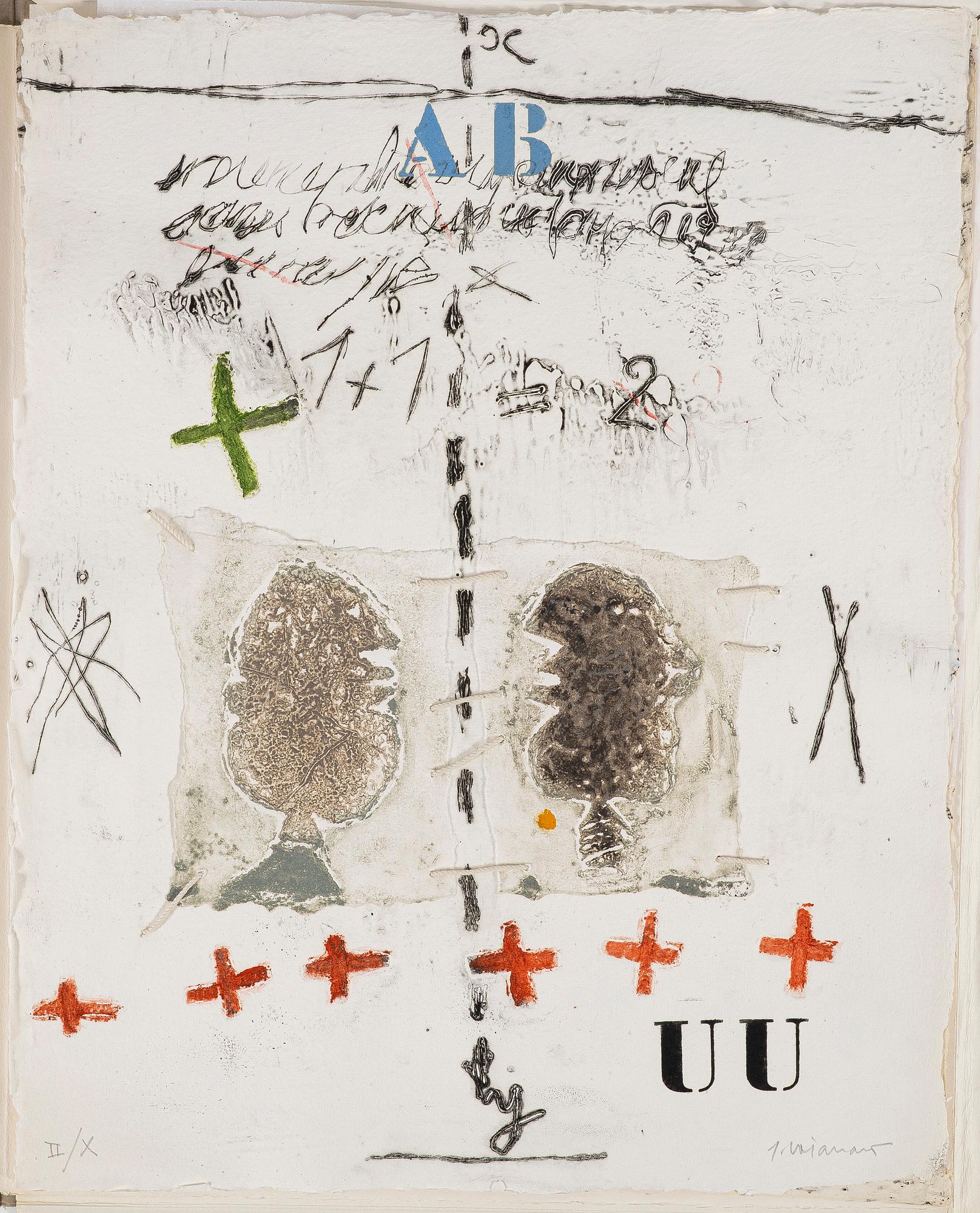 James Coignard, "Visage-Silex Quatre Gravures Originales".