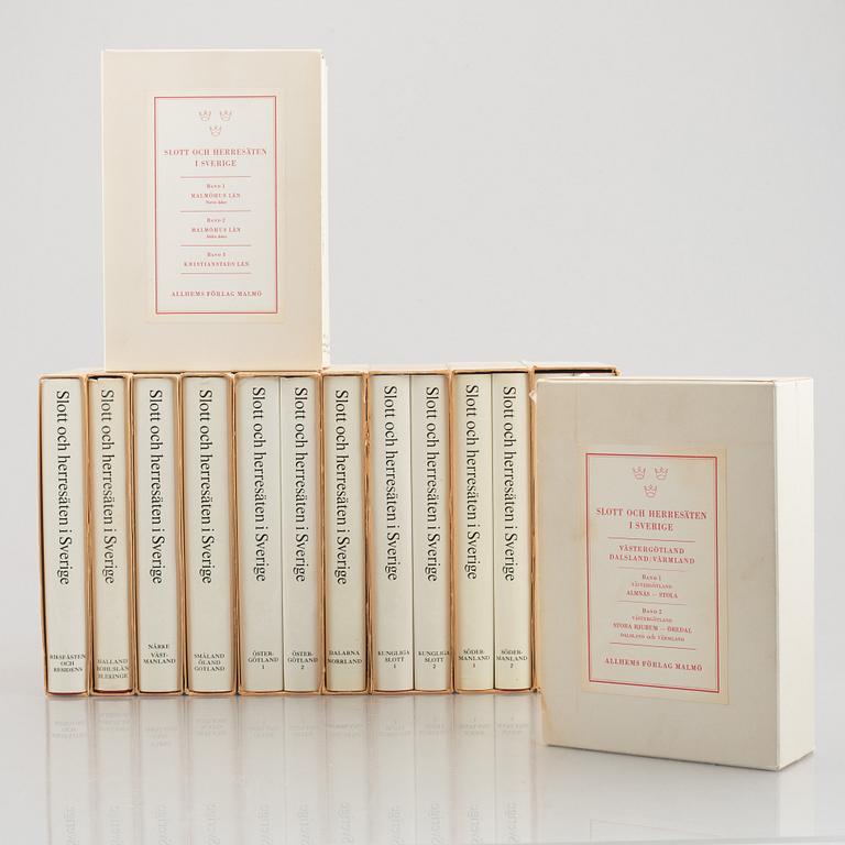 Books, 'Svenska Slott och Herresäten', 18 volumes, Allhems Förlag, Malmö, 1966-71.