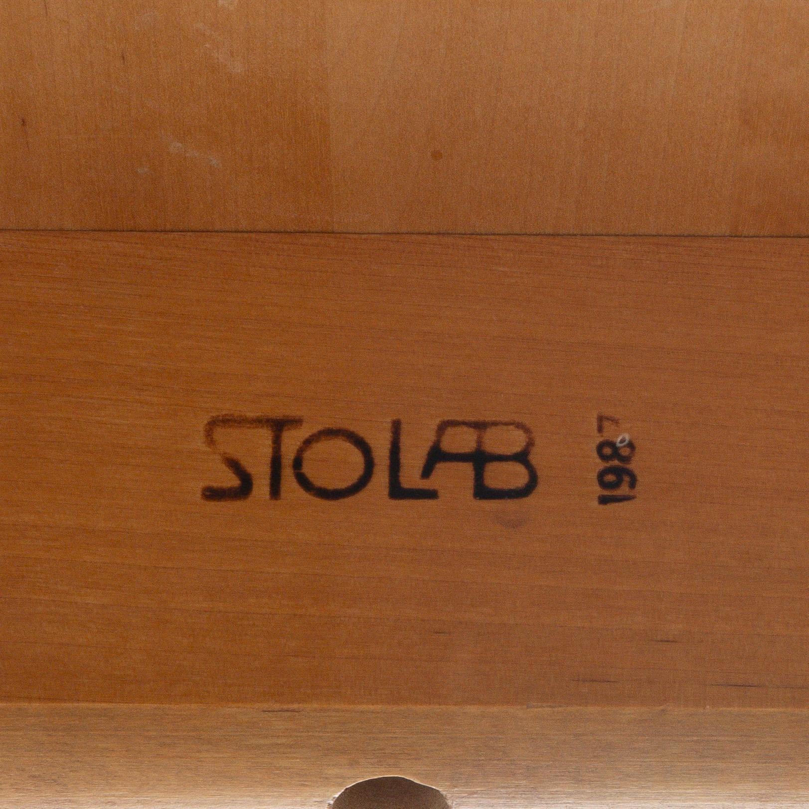 Nils Göran Gustafsson, a drop-leaf table, 'Björka', Stolab, 1987.