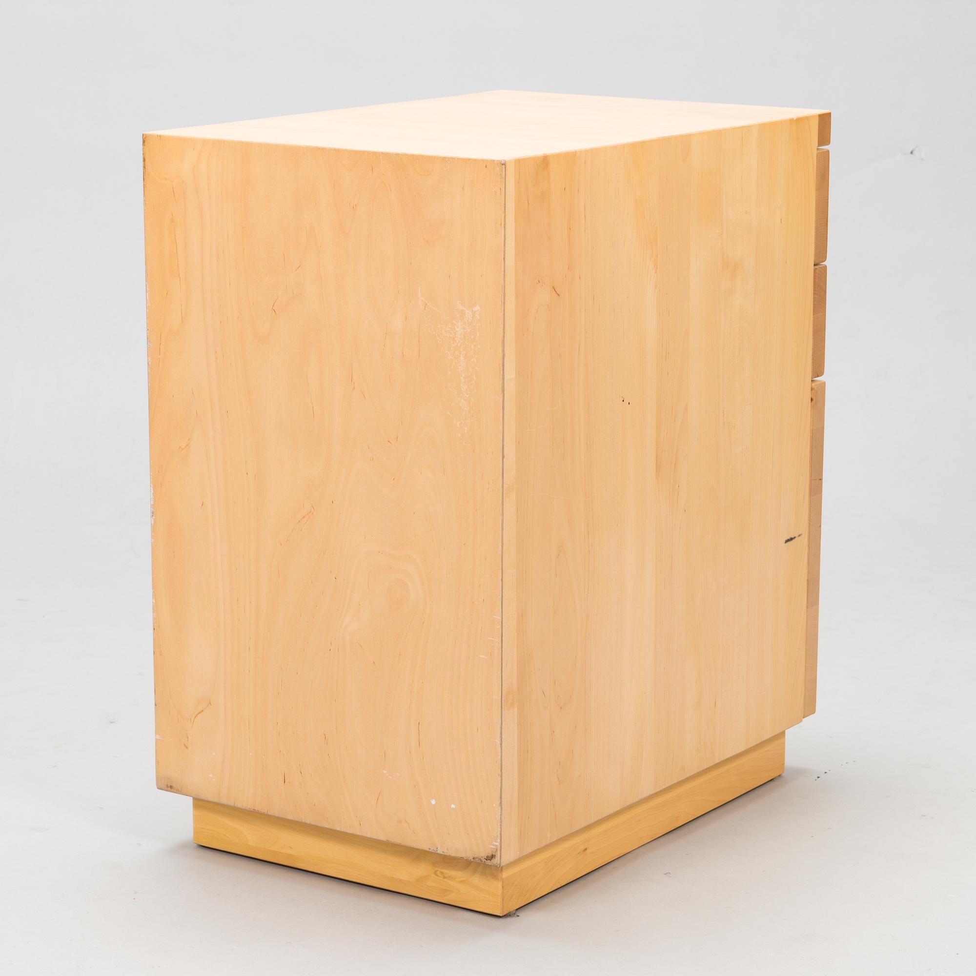 ALVAR AALTO, a 1980's 'H297' drawer unit for Artek.