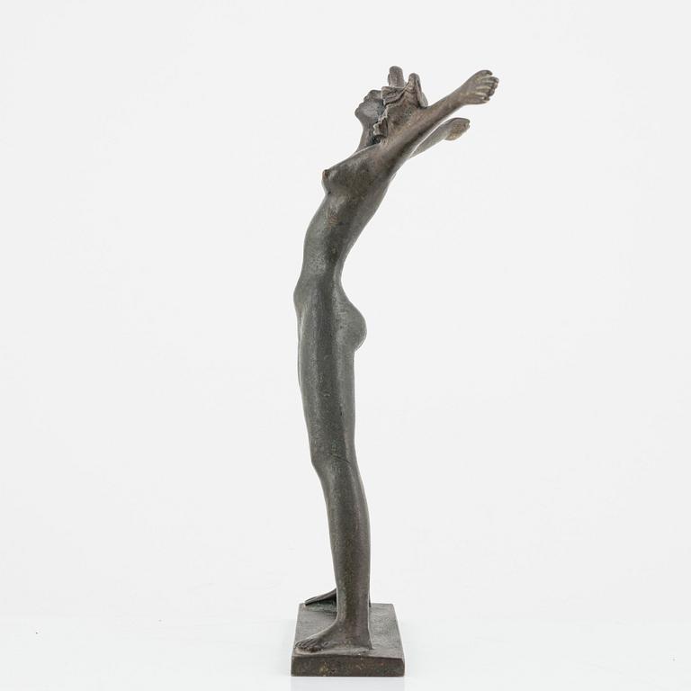 Stig Blomberg, skulptur, brons, signerad.