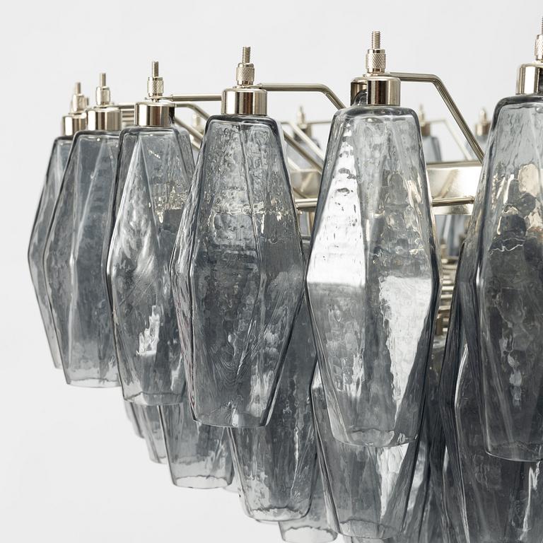 Carlo Scarpa, a 'Polyhedra' chandelier, Venini, Murano, Italy, contemporary.