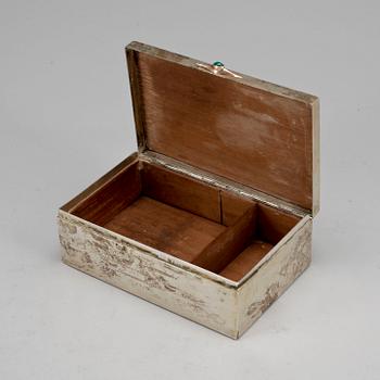 CIGARETTSKRIN, silver, GAB Stockholm 1910.