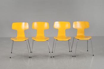 STOLAR, 4 st, modell 3103. Arne Jacobsen, Fritz Hansen. Danmark. 1981.