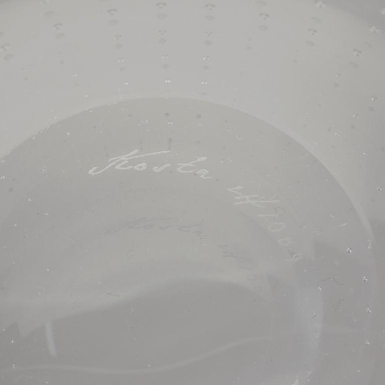 SKÅLFAT, glas, Vicke Lindstrand, Kosta.