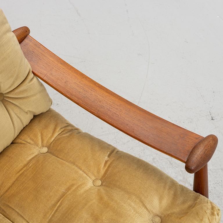 Finn Juhl, armchairs, a pair, "Spadestolen" / "Model 133", France & Daverkosen, Denmark, 1950s.