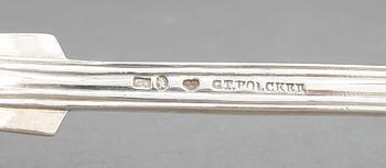 RAGUSKEDAR, 4st, silver, bland annat Johan Mauritz Corth, 1849. Vikt ca 469g.