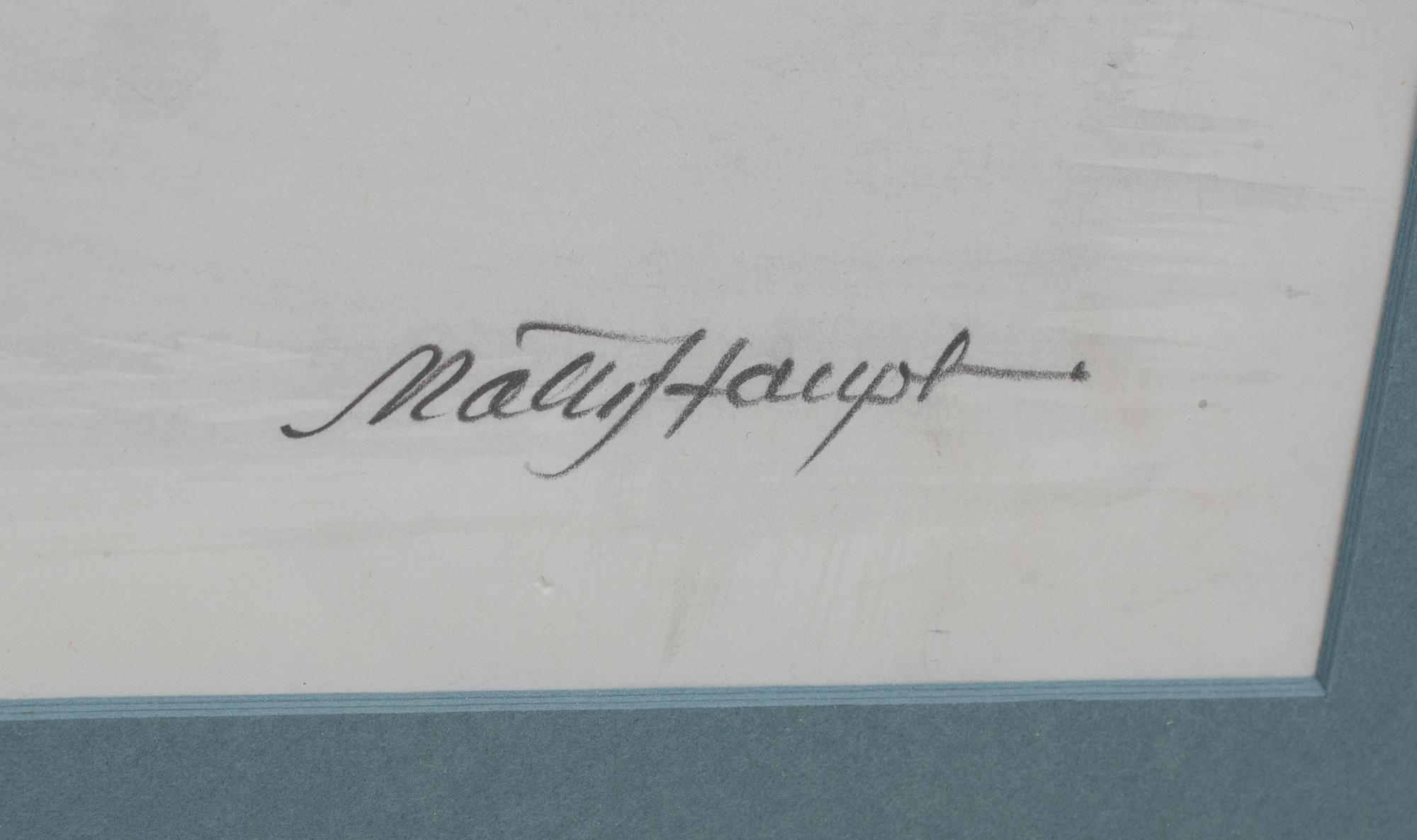 MATTI HAUPT, blandteknik, signerad.