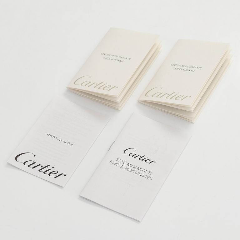 Cartier, pennor, 2 st, "must de Cartier".