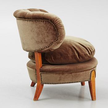 Otto Schulz, a Swedish Modern armchair, mid-20th Century.