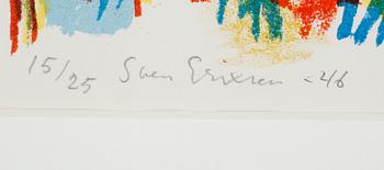 SVEN X:ET ERIXSON, färglitografi, signerad och daterad -46, numrerad 15/25.