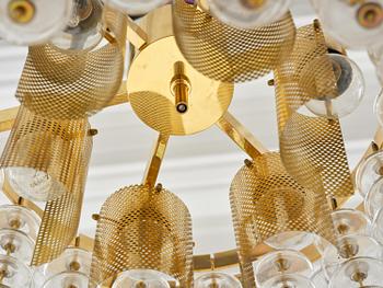 Hans-Agne Jakobsson, taklampa, "Estrella", modell "T 580", Hans-Agne Jakobsson AB, Markaryd, 1960-70-tal.