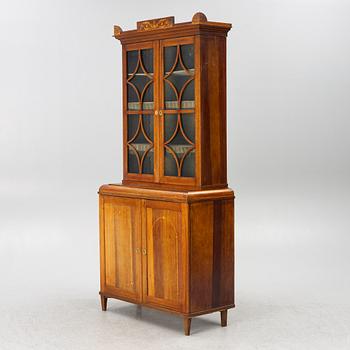 A Danish Empire mahogany bibliotheque, first part 19th century.