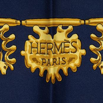 Hermès, scarf, "Les Cavaliers d'Or".