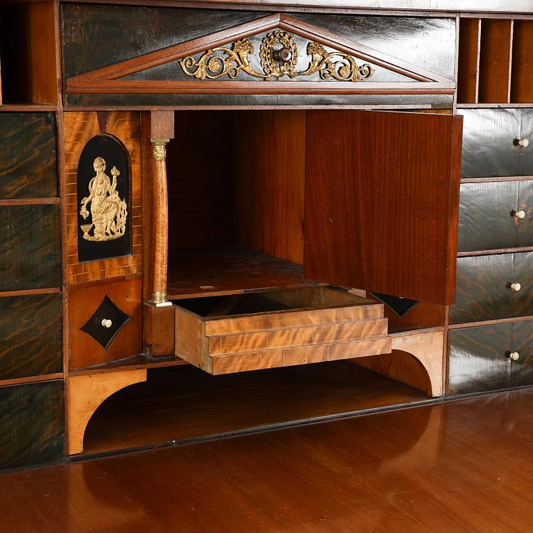 A secretaire, Empire-style, first half of the 20th century.