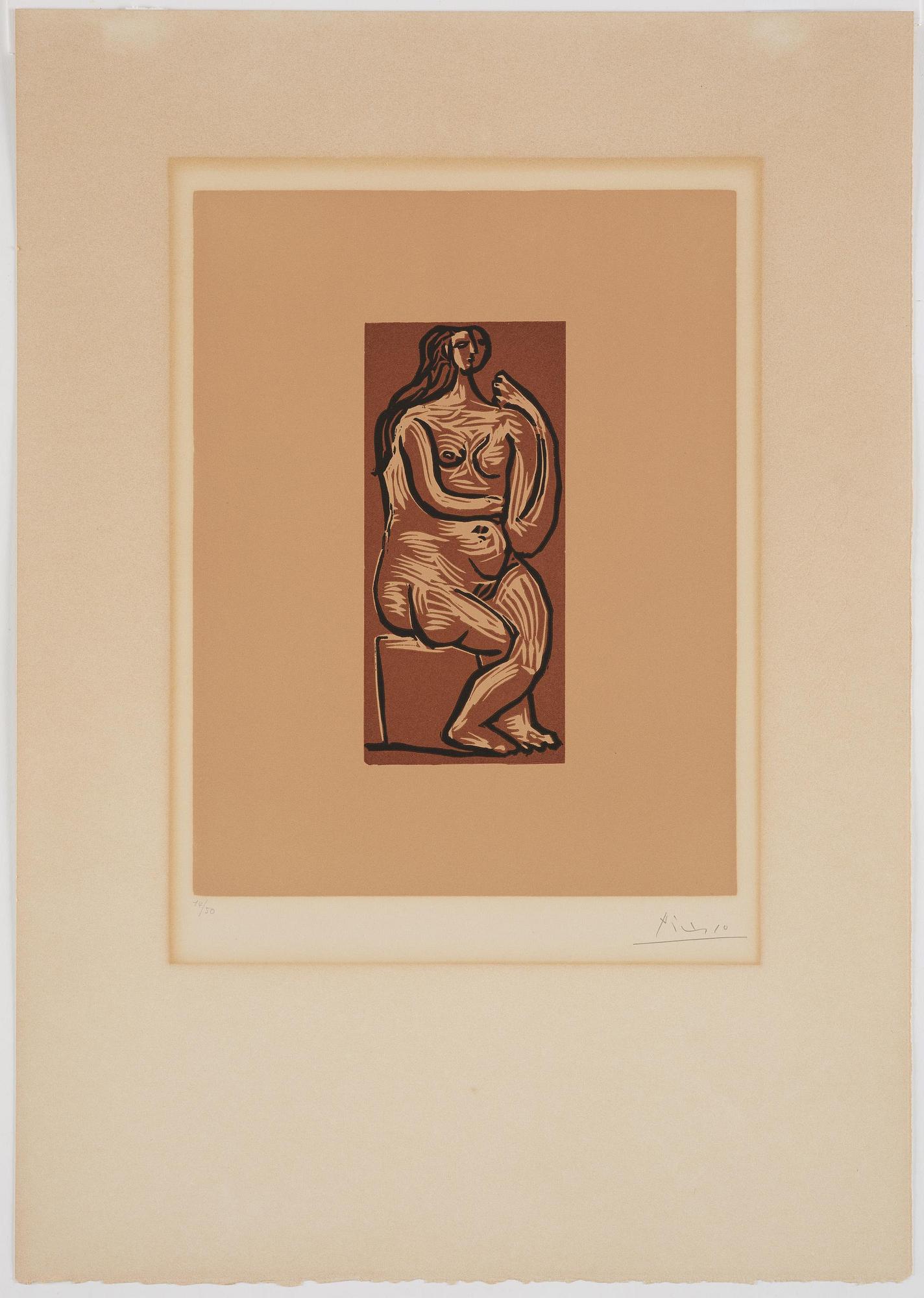 Pablo Picasso, "Nu Assis".