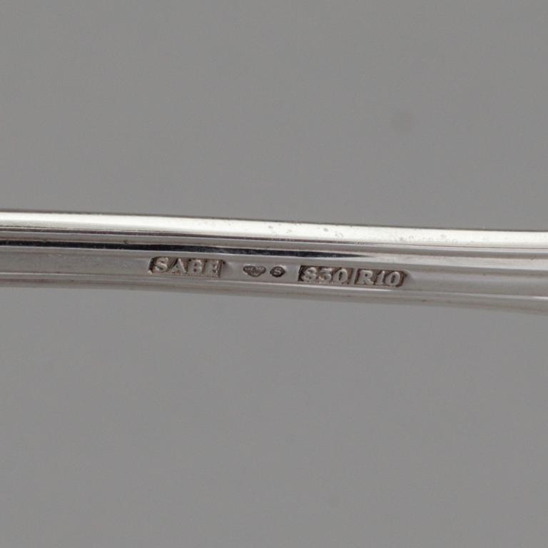 SILVERBESTICK, 17 delar, "Olga", 1990-tal. Total vikt ca 618 g.