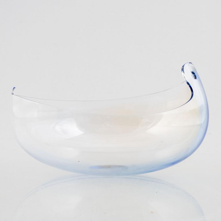 Gunnar Cyrén, skål, glas, Orrefors 1983.