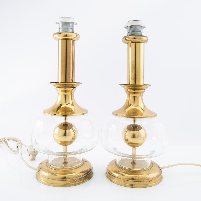 Richard Essig table lamps, a pair, Germany, 1960s.