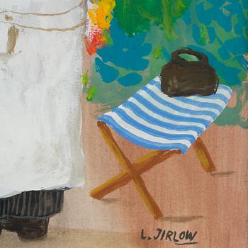 Lennart Jirlow, The artist in his garden.