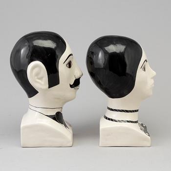 Two T Davidson and A Smith porcelain figurines, signed, second half of the 20th century.