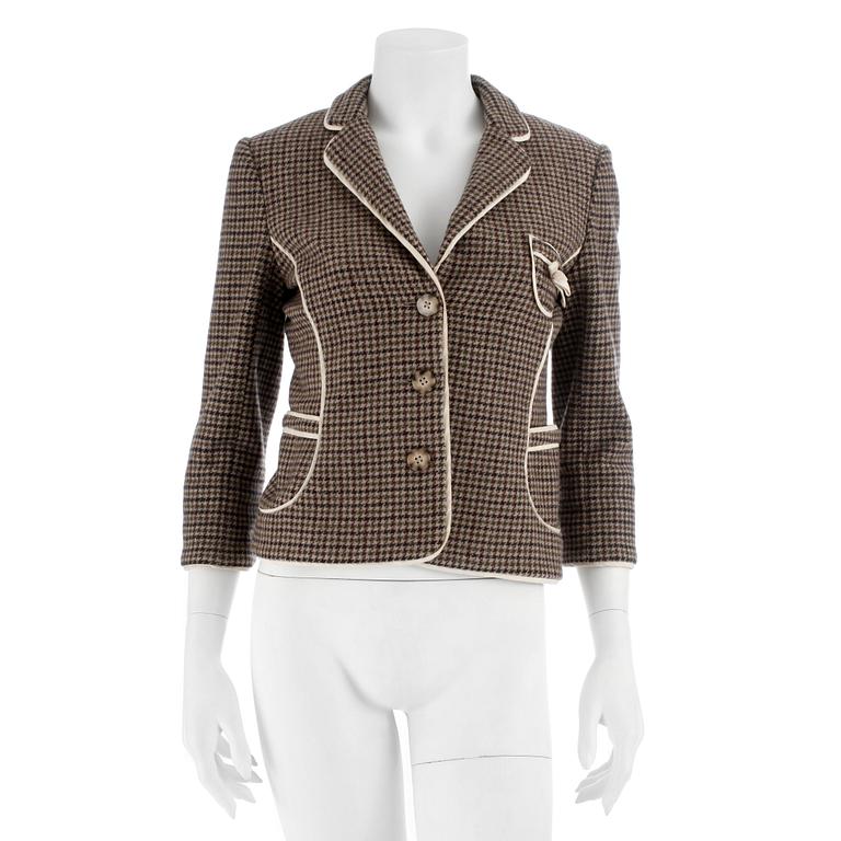JUICY COUTURE, a WOOL tweed blazer /jacket. Size M.