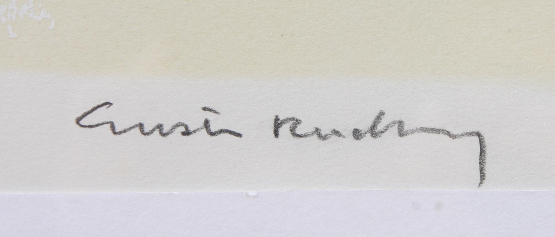 GUSTAV RUDBERG, färglitografi, sign o numr 276/310.