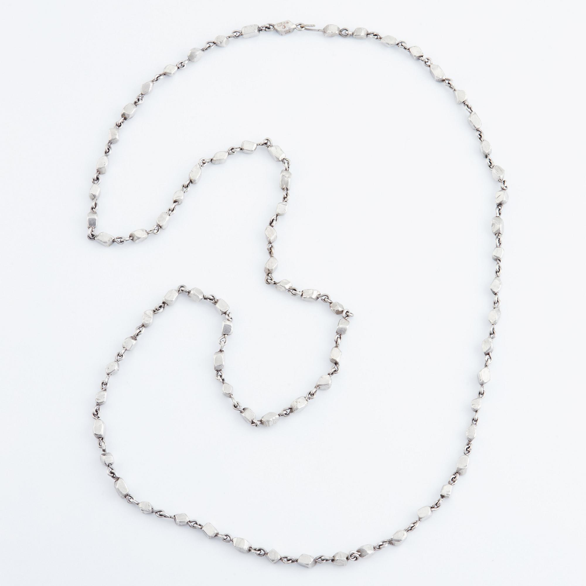 Rey Urban, a sterling silver necklace, Stockholm 1985.