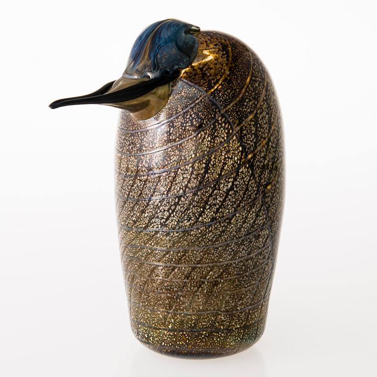 OIVA TOIKKA, a glass bird, signed Oiva Toikka Nuutajärvi.