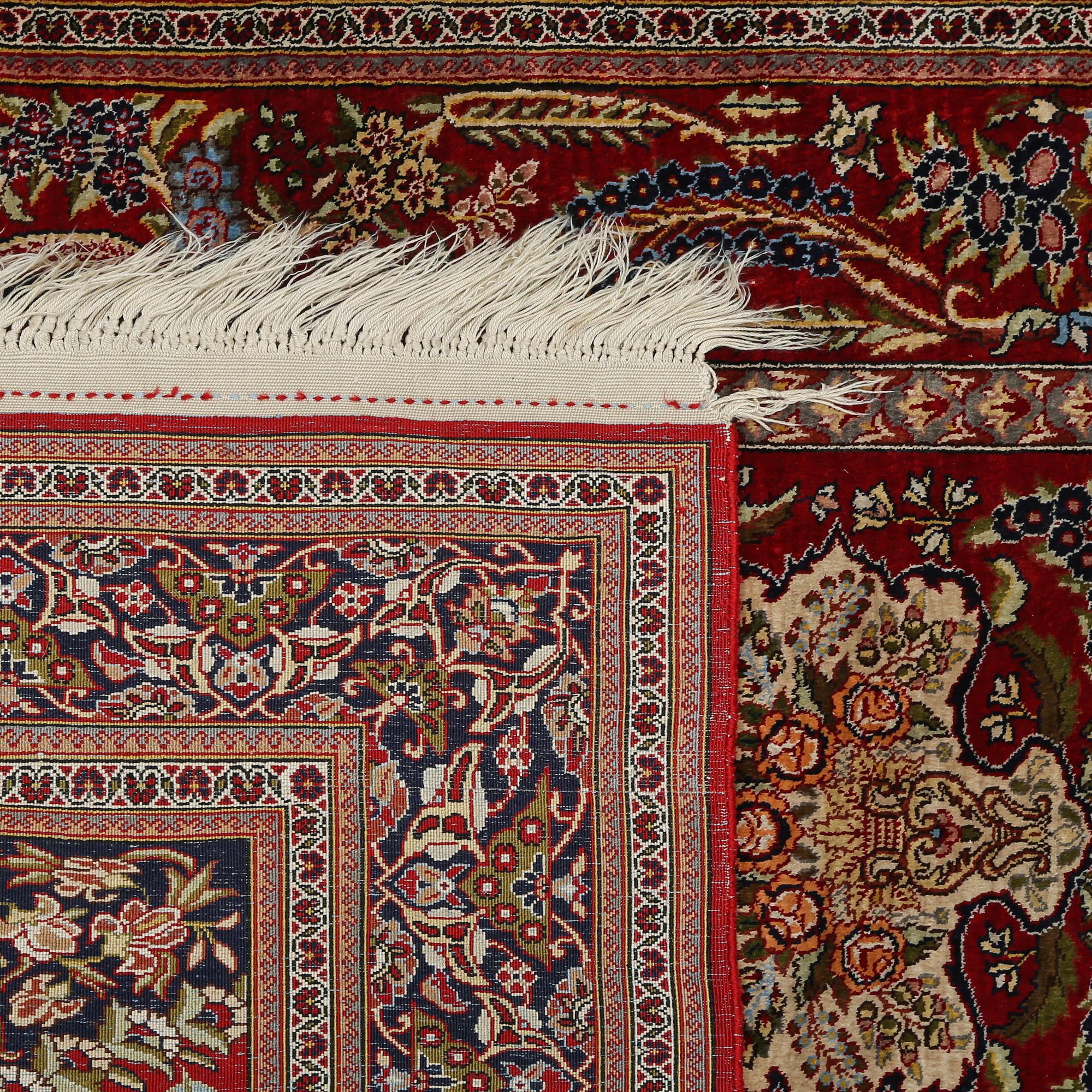 MATTA, Keshan, möjl silke, old, 150 x 102 cm.