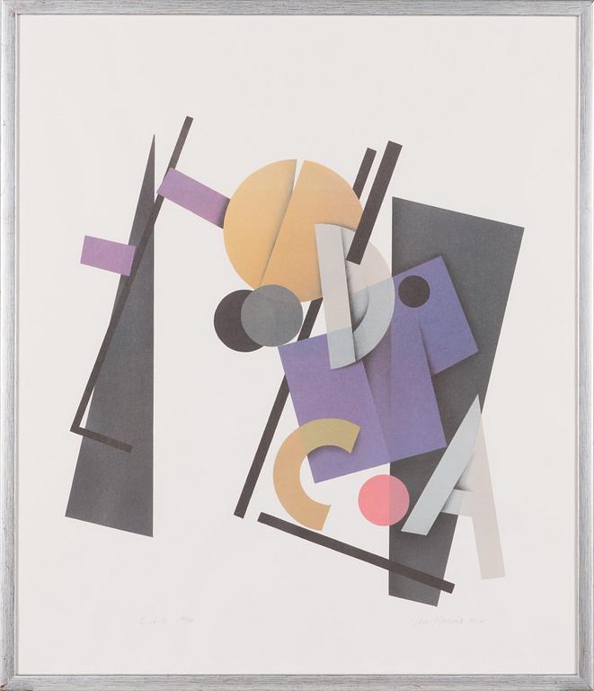 Avo Keerend, off set print, signed and dated -90, numbered 96/99.