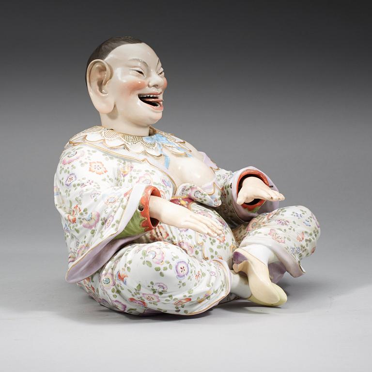 A large Meissen articulated nodding-head pagoda figure, end of 19th Century.