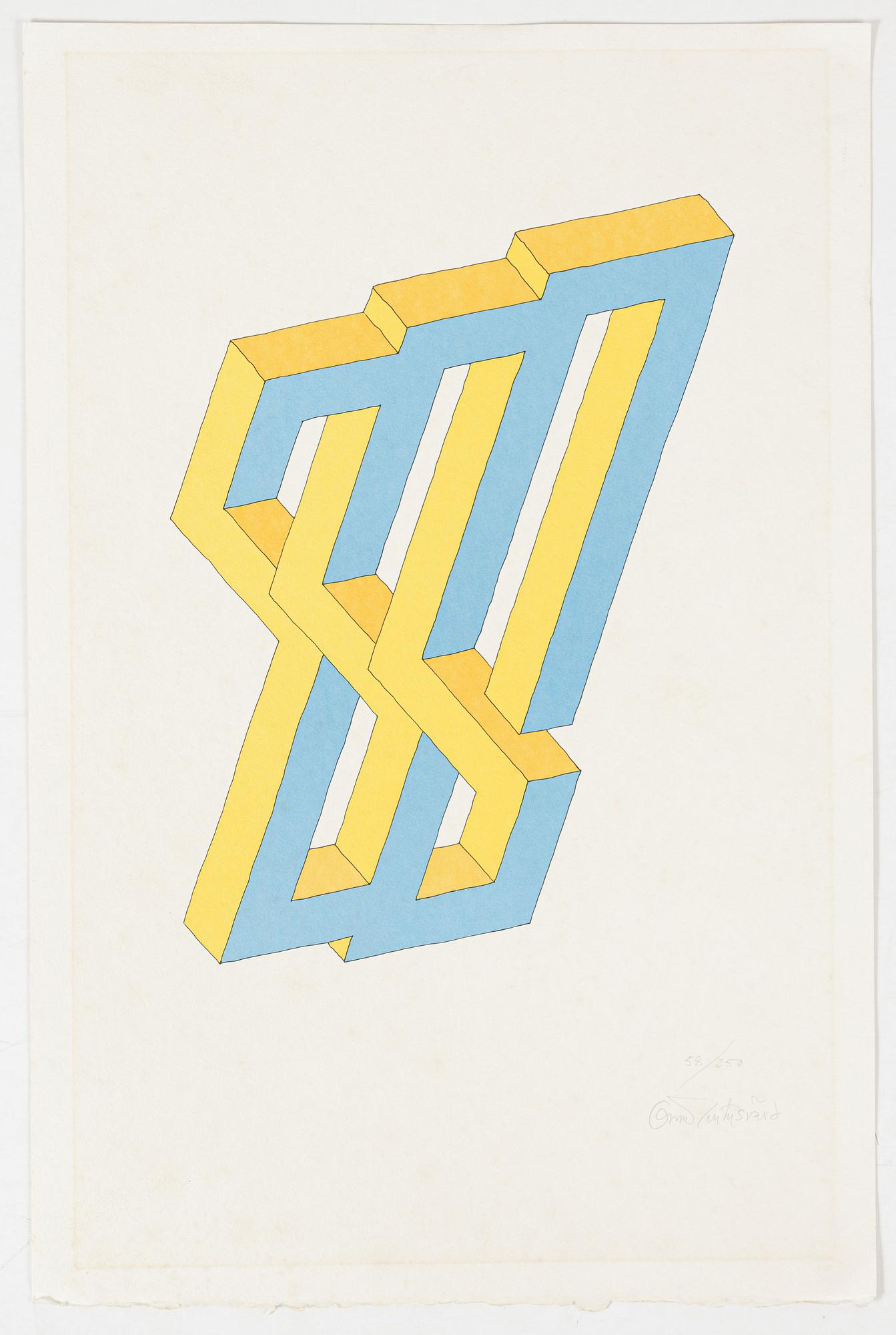 Oscar Reutersvärd, Omöjliga figurer, 3 st.