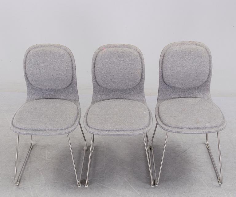 Three 'Hi Pad chair' chairs by Jasper Morrison for Capellini,  Italy, circa 2000.