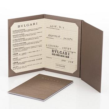 Bulgari, a platinum ring, 'Dedicata a Venezia', with brilliant-cut diamonds. With certificate and GIA dossier.