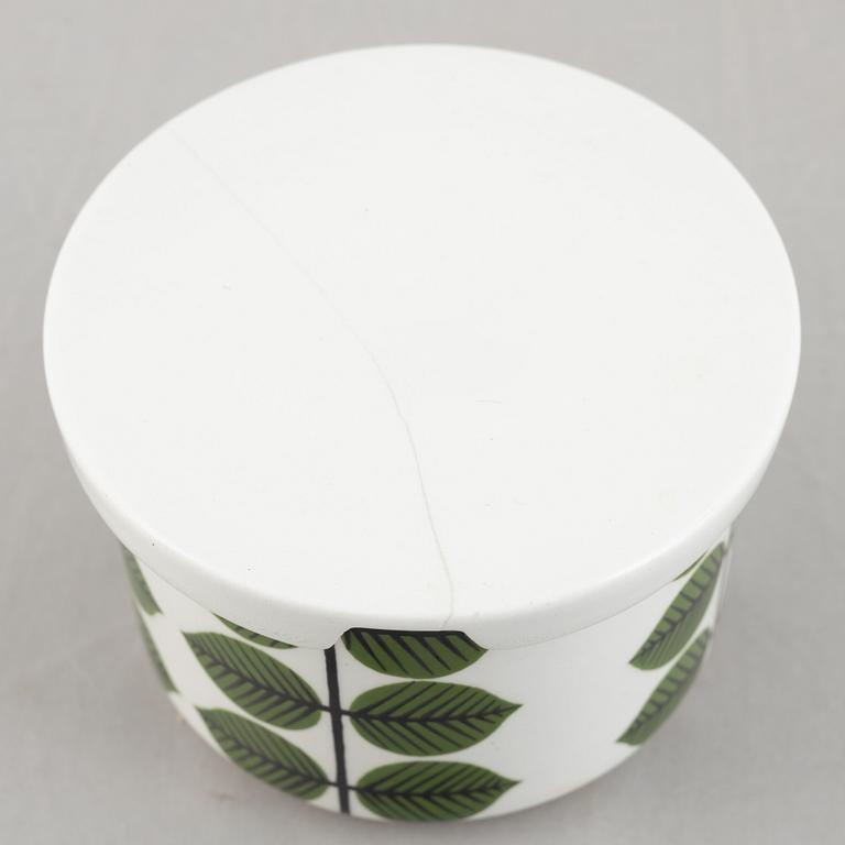 Stig Lindberg, servis, 50 delar, flintgods, "Berså", Gustavsberg, 1900-talets senare del.