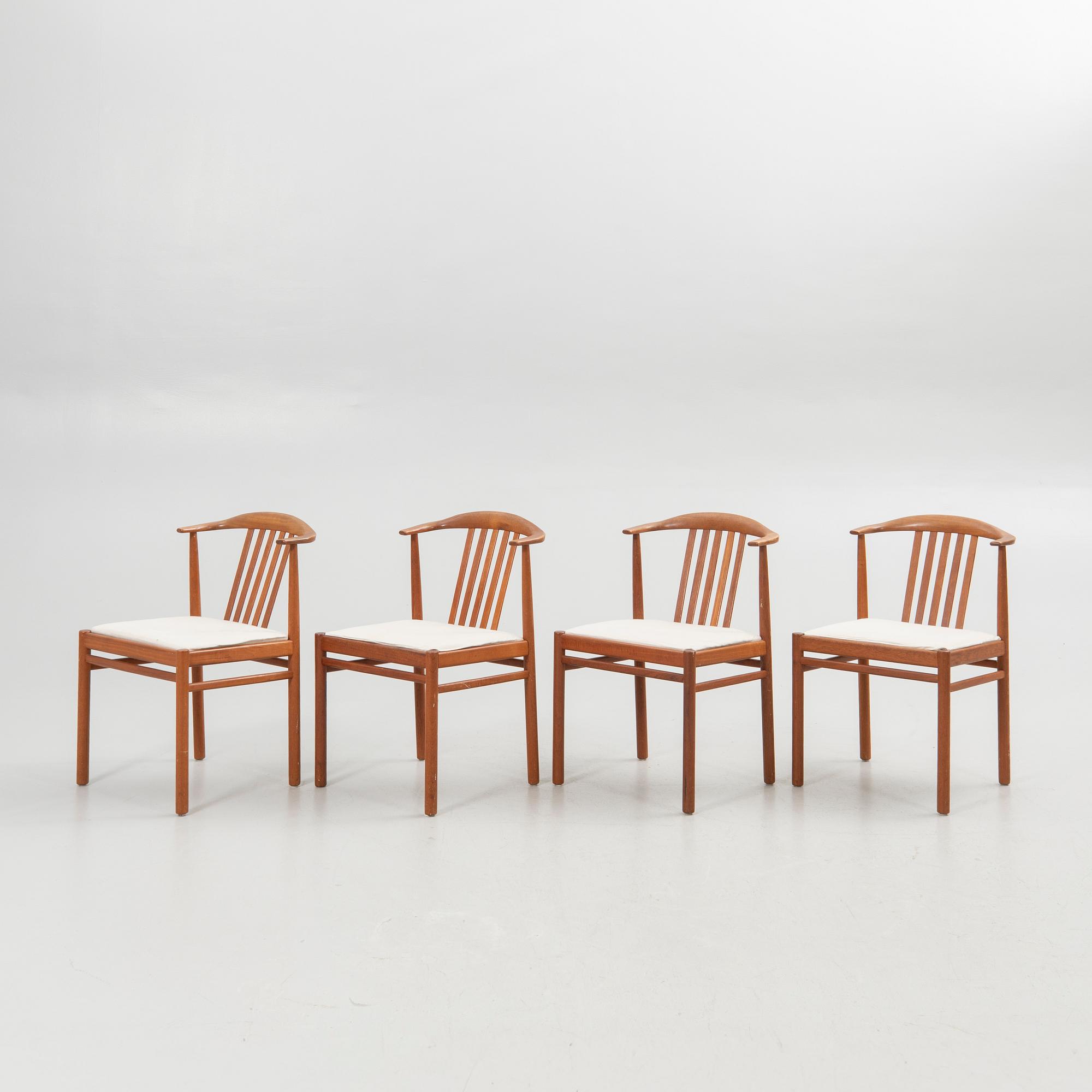 Svante Skogh, chairs, 4 pcs, for Breox, 1960s.