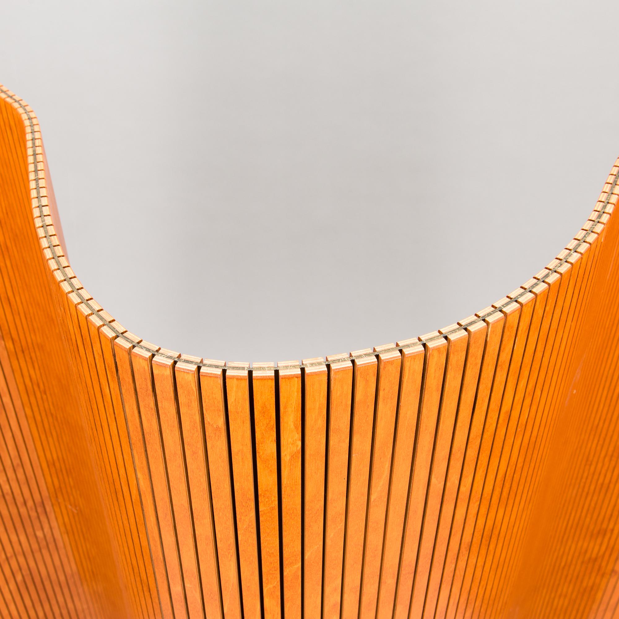 A wooden 'Sebastian' screen/room divider, Martela, Finland.