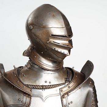 A German metal armour, composite, mid 1500's and later.