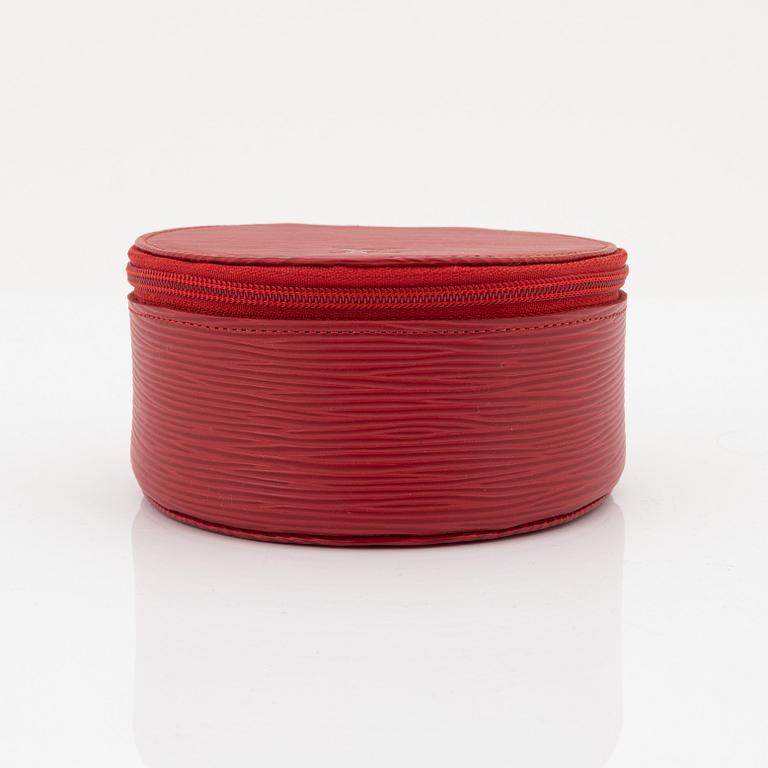 Louis Vuitton, a red epi leather 'Ecrin Bijoux Jewelry case', 2003.