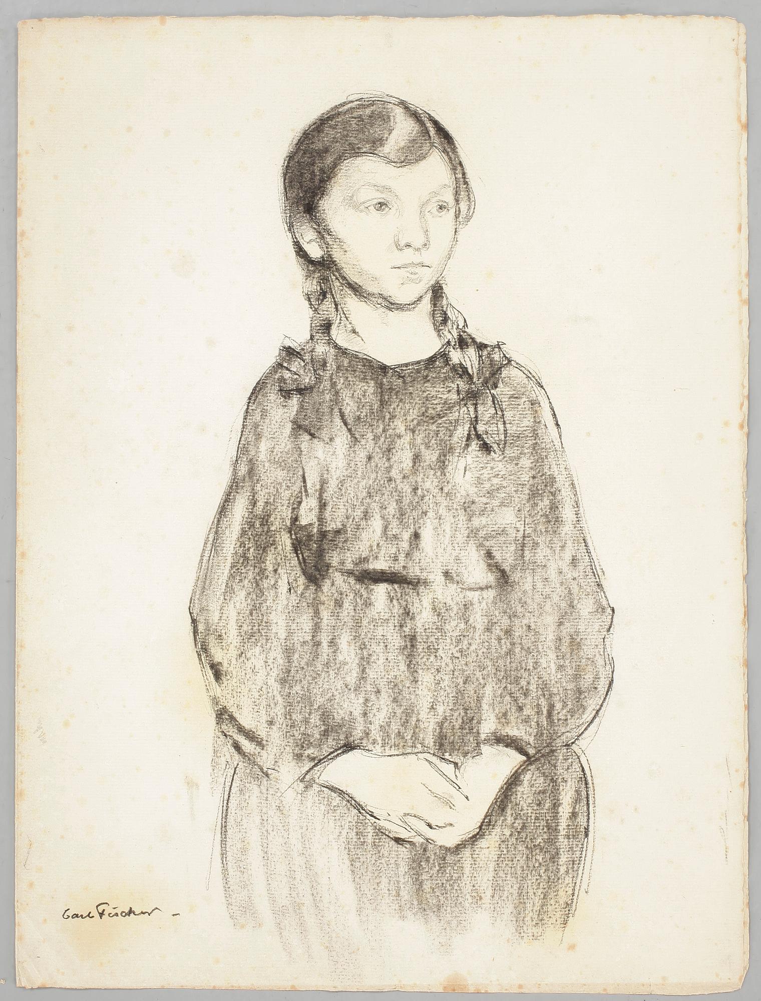 CARL HOLGER FISCHER, blyertsteckningar, 5 st, vissa signerade och daterade, bl a 1919.