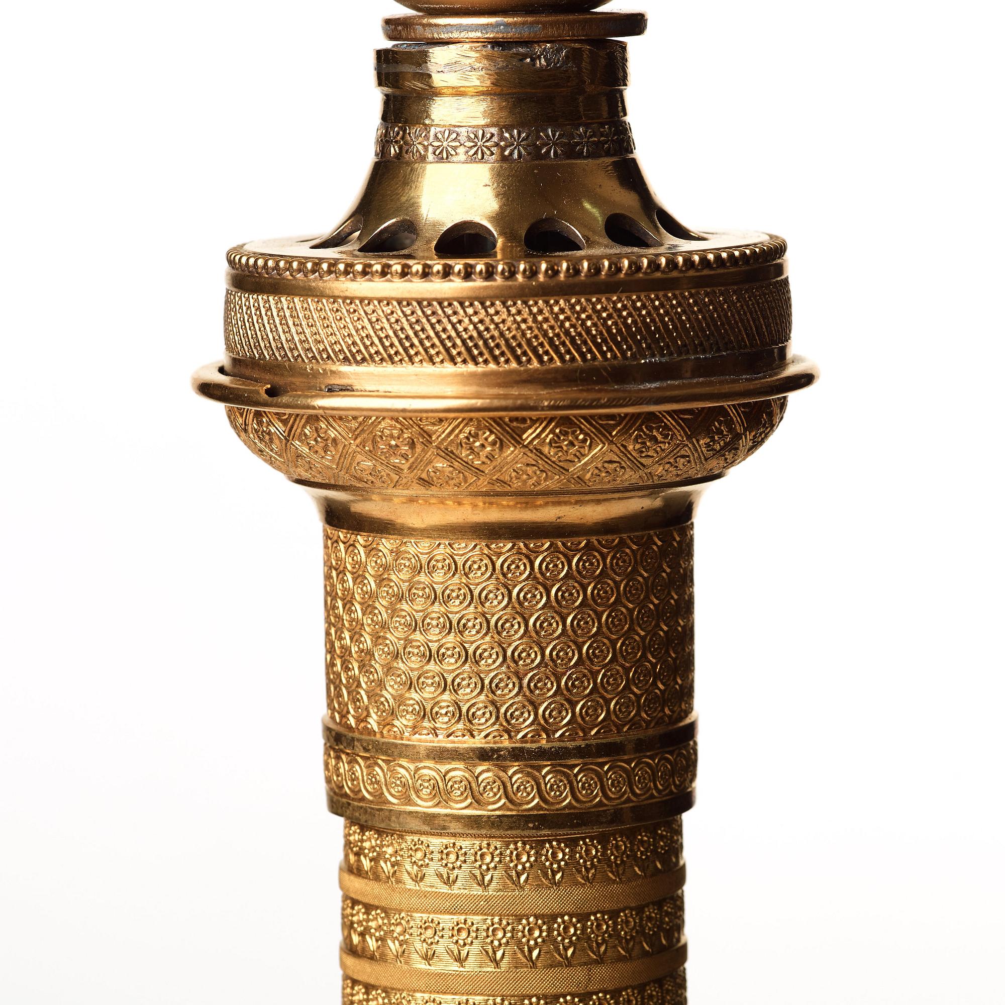 BORDSLAMPA, troligen Ryssland, 1800-talets början, Empire.