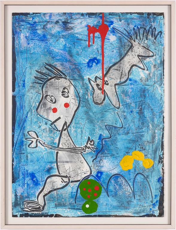 Peter Åström, " Blue- I wonder why my dog flies all the times".