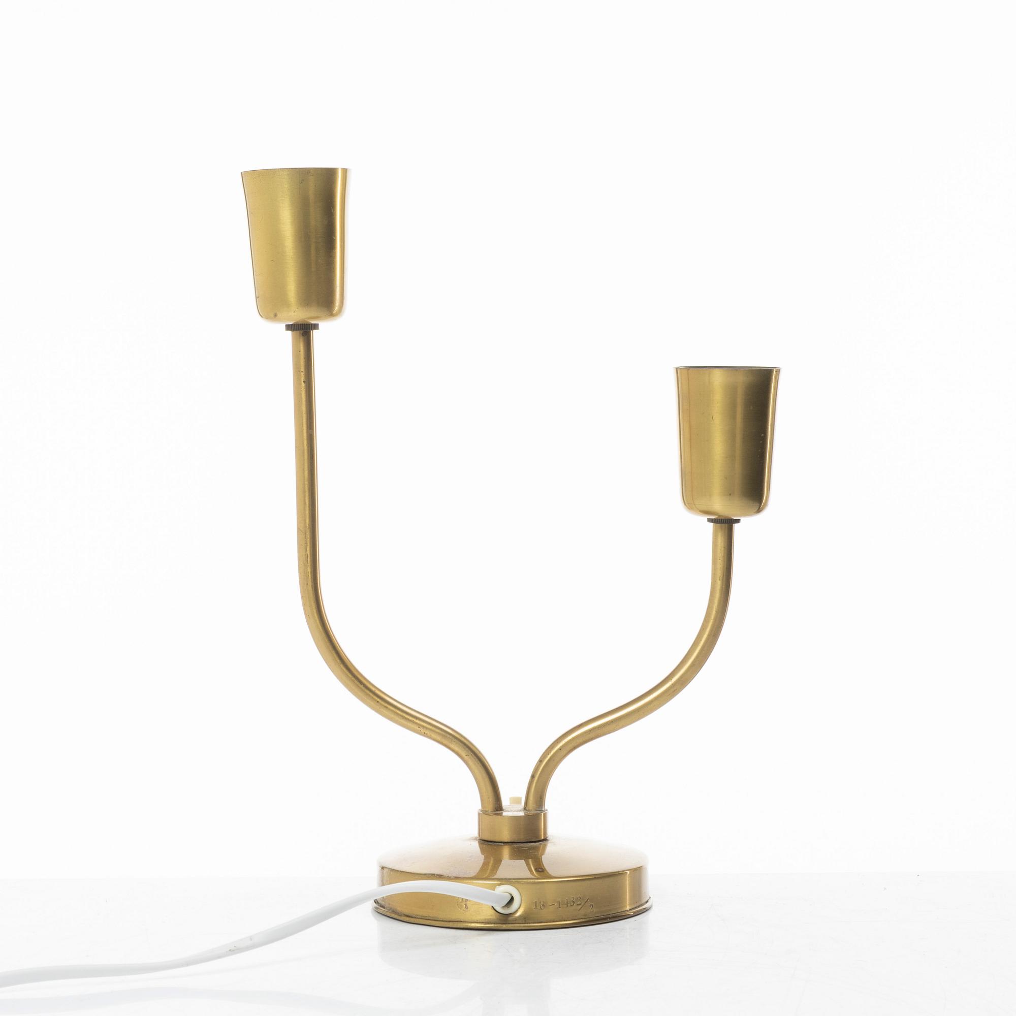 Bordslampa, Ystad metall, 1940-tal.