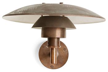966. A Poul Henningsen out door copper lamp "PH" by Louis Poulsen, Denmark.