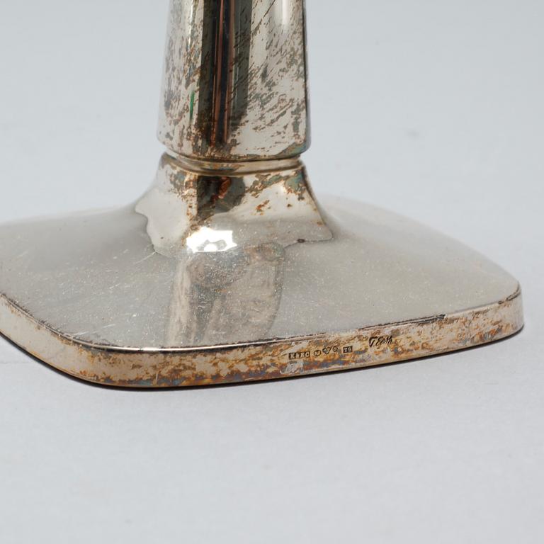 A pair of candlesticks by Thore Eldh for K&EC in Göteborg, 1960s.