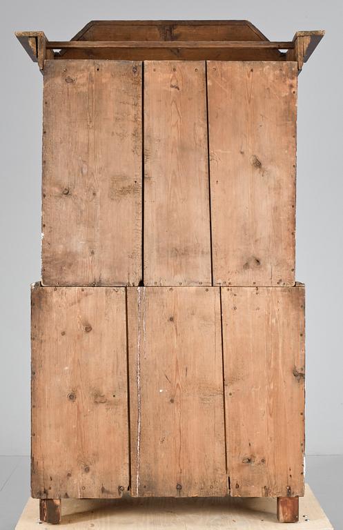 SKÅP, "kronskåp", allmoge, dat 1808.